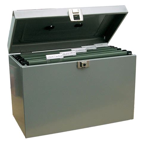 metal portable file box|document storage box with lock.